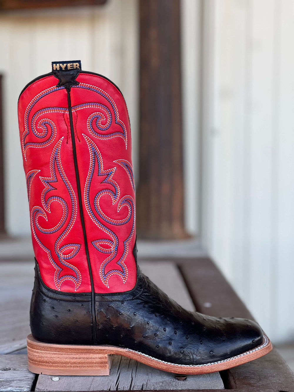 HYER Boot Co. | Jetmore Full Quill Ostrich Boot | Side View