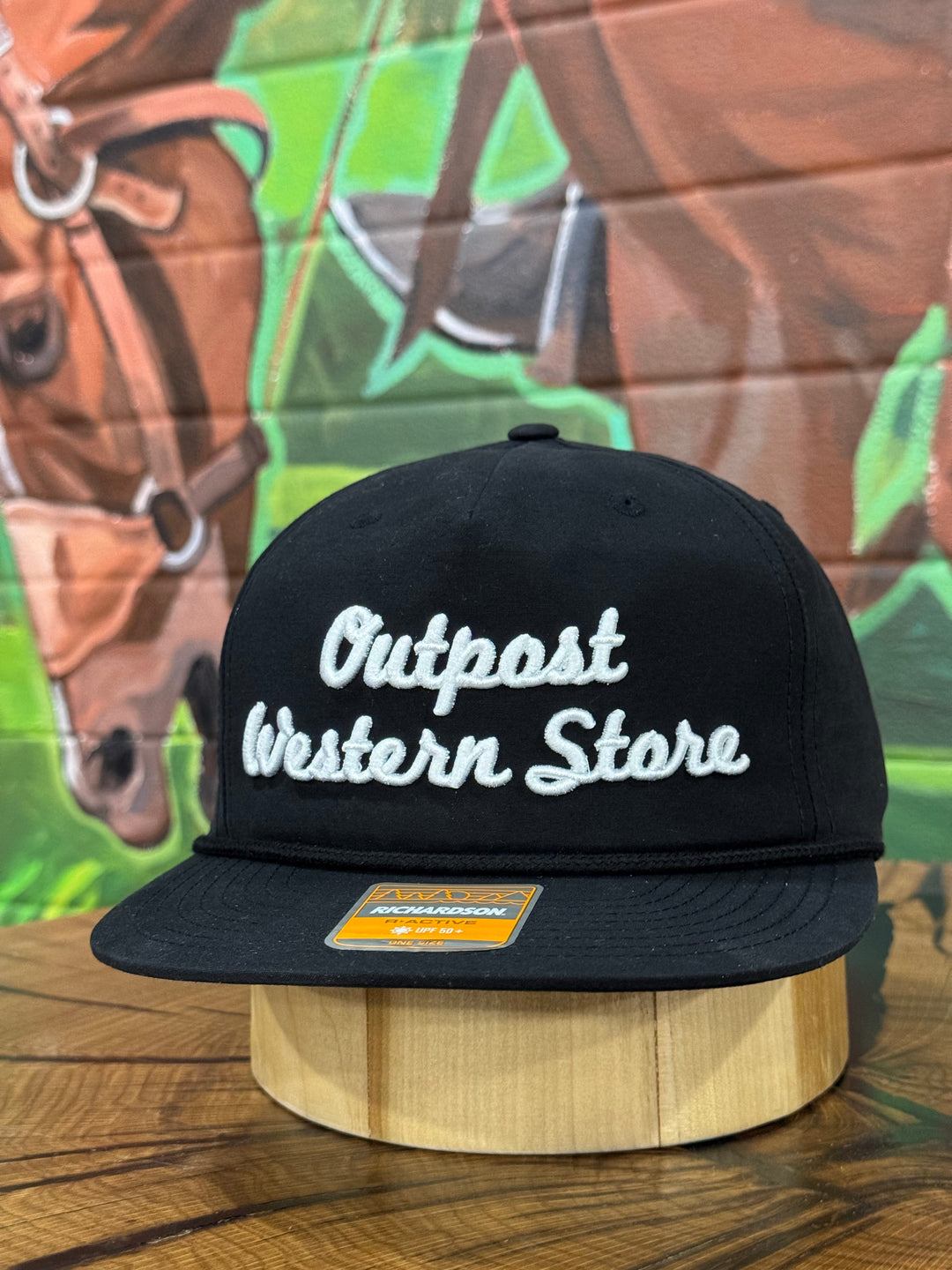 Outpost Richardson Script Rope Cap Black/Black Rope