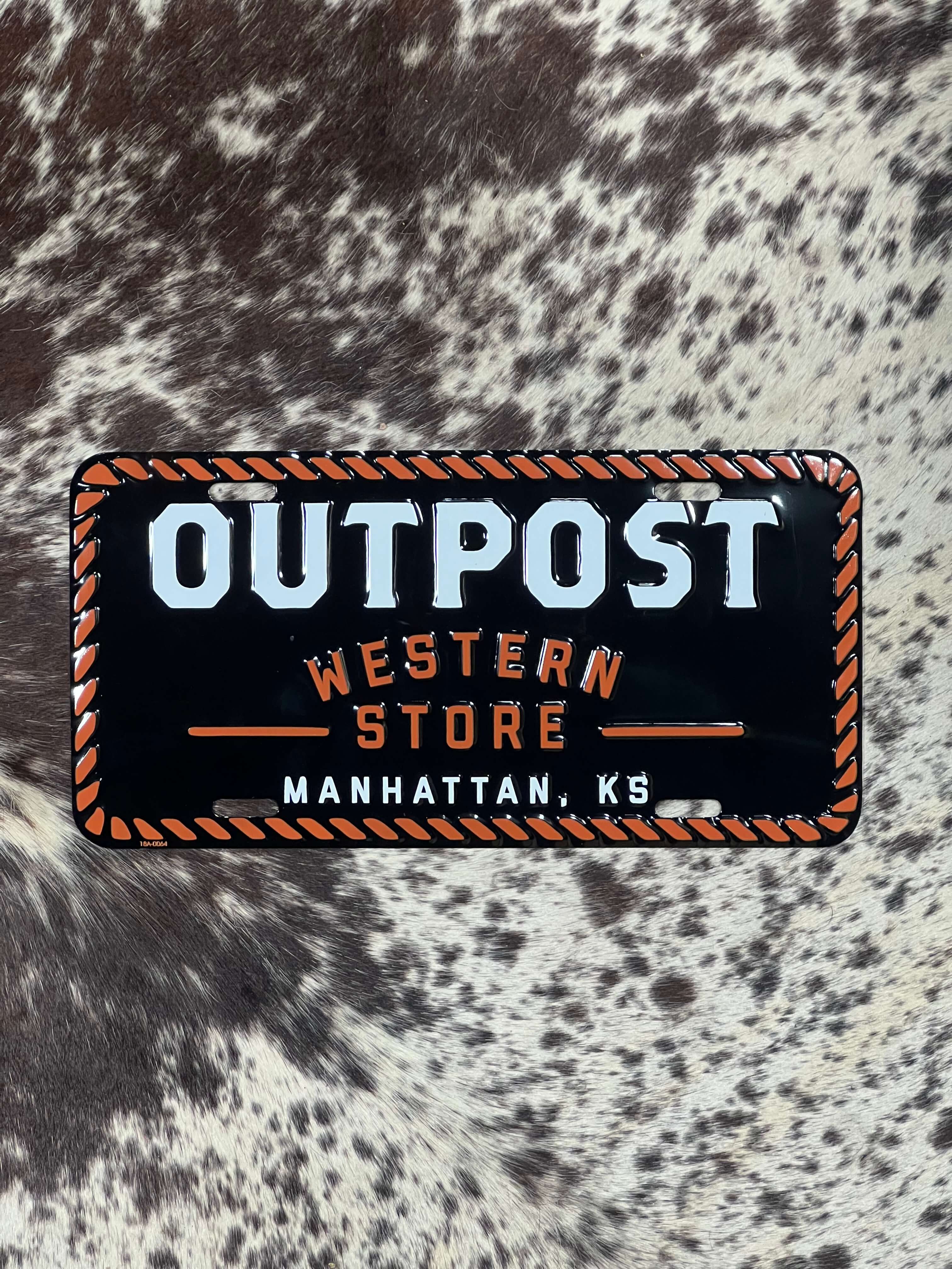 Outpost Logo License Plate – Outpost Western Store
