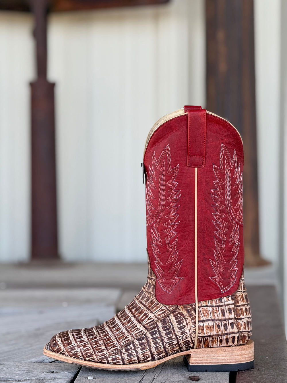 Horse Power Top Hand | Cigar Caiman Tail Boot | Side View