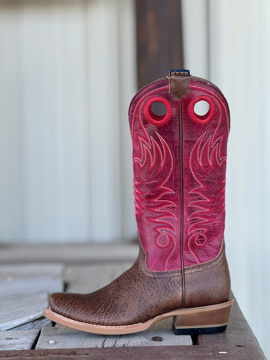 HYER Boot Co. | Sun City Tumbled Tan Cowhide Boot | Side View