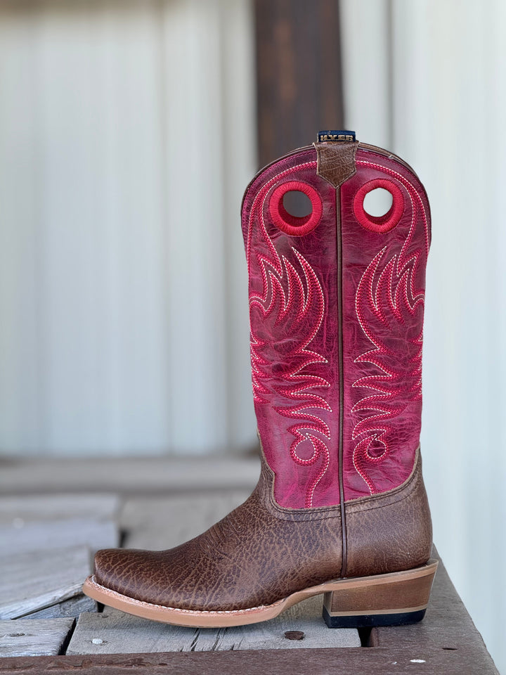 HYER Boot Co. | Sun City Tumbled Tan Cowhide Boot | Side View