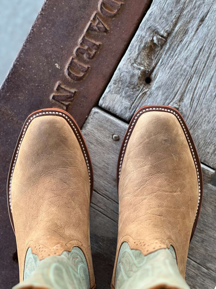 Rios of Mercedes | Natural Brahma Bison Boot | Toe View