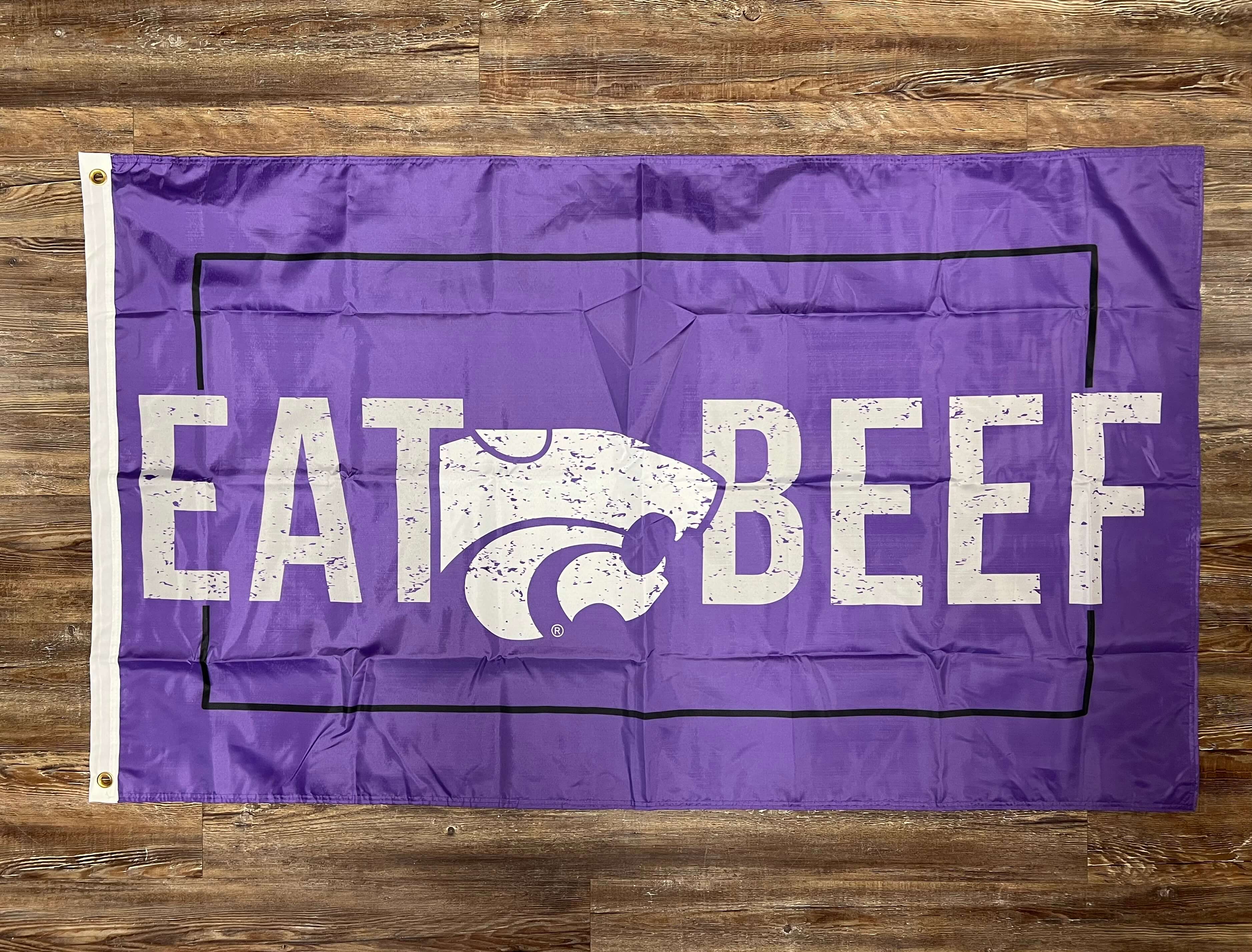 K-State EAT BEEF | Flag 3' x 5' – Outpost Western Store