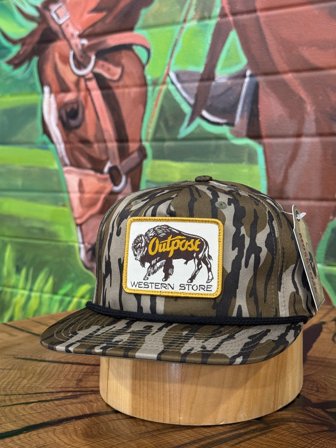 Outpost Native Son Mossy Oak Rope Cap