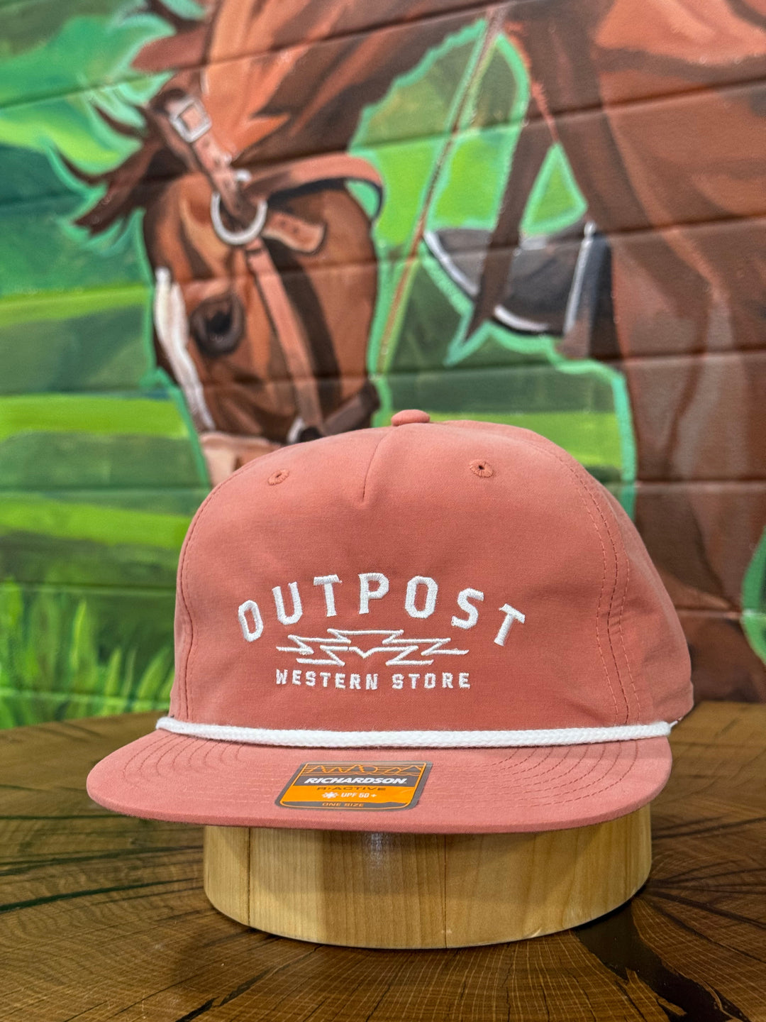 Outpost Sunrise Richardson Rope Cap | Salmon/White Rope
