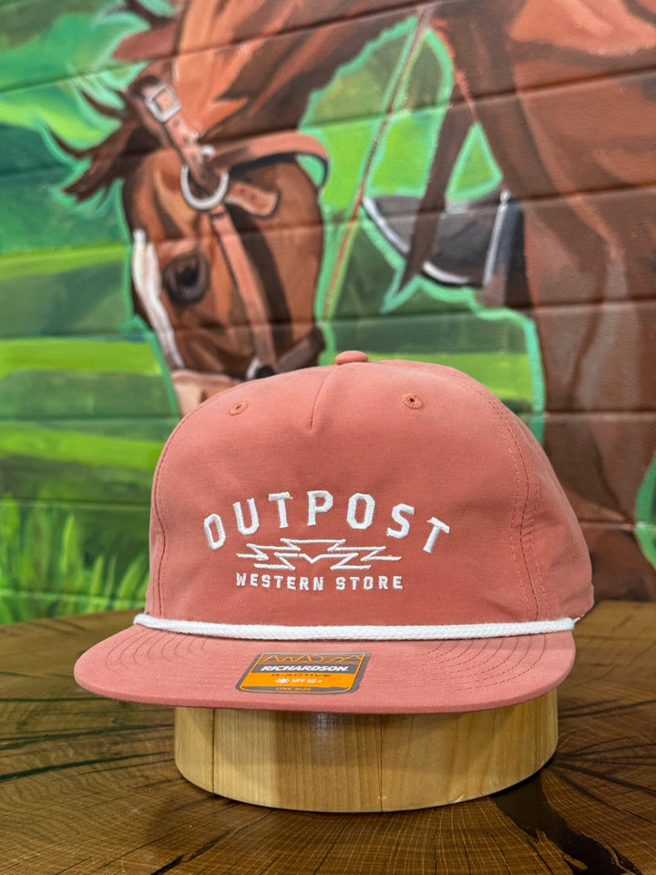 Outpost Sunrise Richardson Rope Cap | Salmon/White Rope