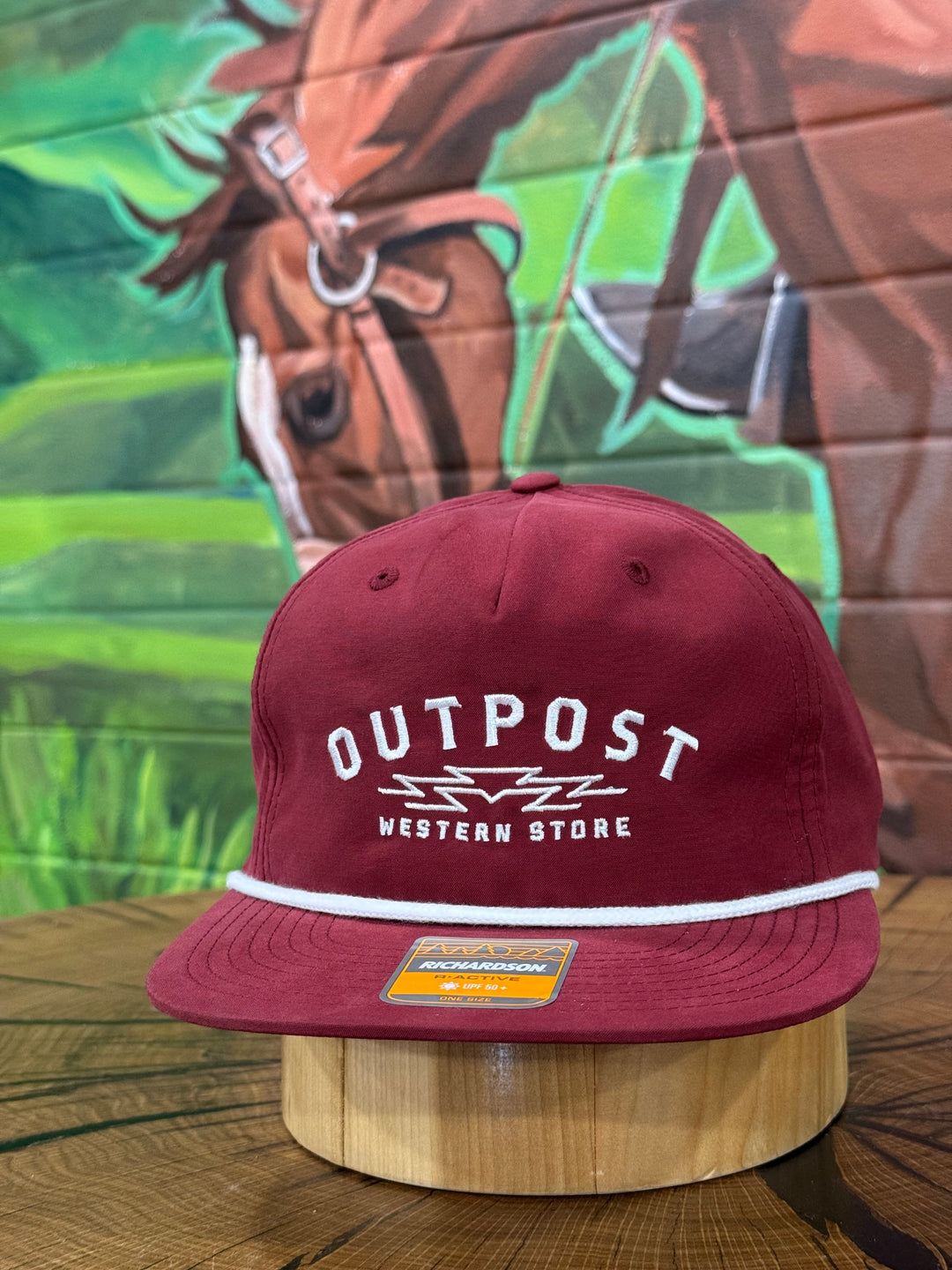Outpost Sunrise Richardson Rope Cap | Cardinal/White Rope