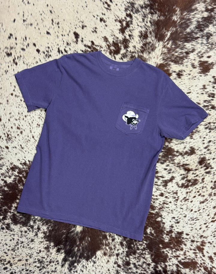 Cowpuncher Willie Pocket T-Shirt | Purple 