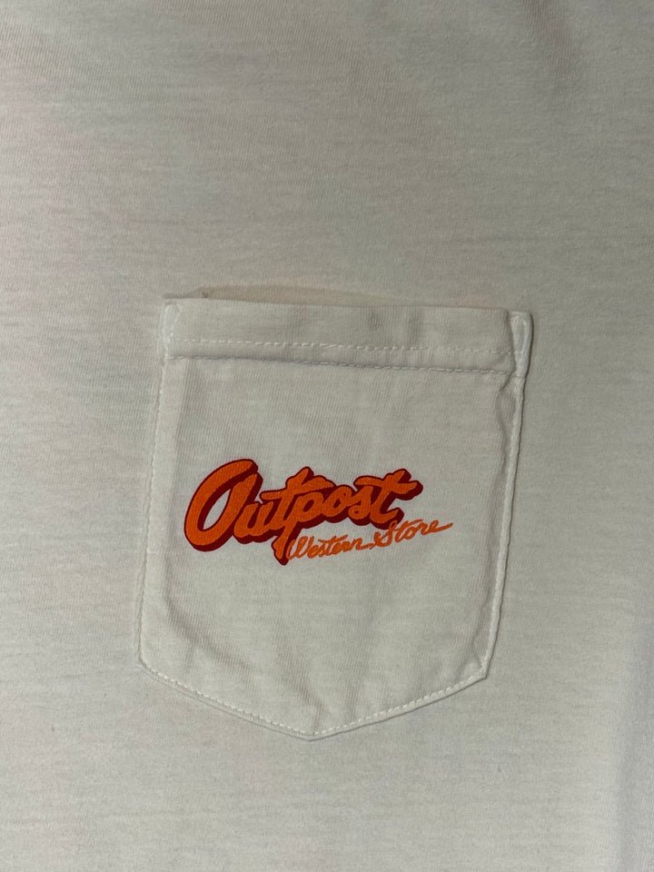 Outpost Bulldogger Pocket T-Shirt | Close up