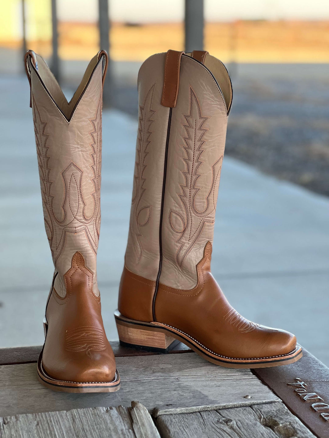 Anderson Bean | Golden Tan Pull-Up Buffalo Tall Top Boot