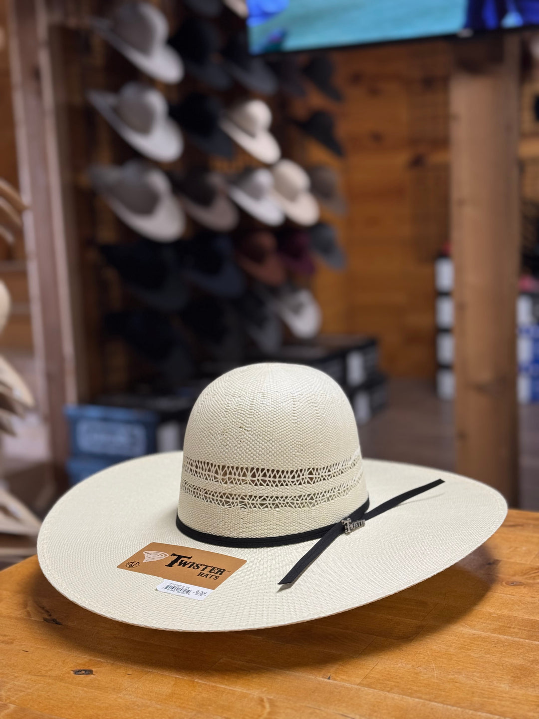 Twister | Bangora 5" Brim Open Crown Straw