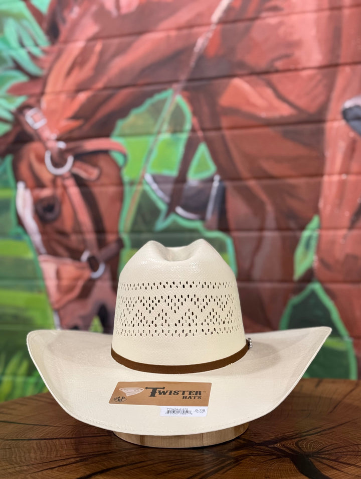 Twister | 10X Shantung 4 1/4" Minnick Straw Cowboy Hat