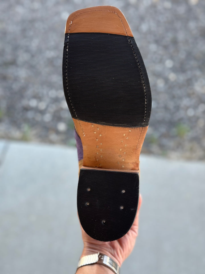 Olathe Boot Co. | Natural Brahma Bison Lacer Boot | Hybrid Sole