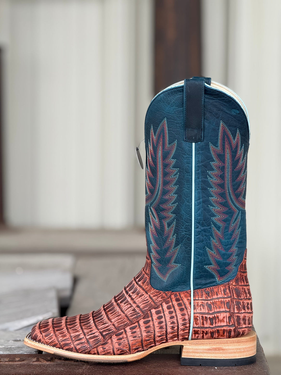 Horse Power Top Hand | Peanut Caiman Tail Boot | Side View