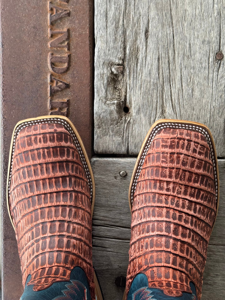 Horse Power Top Hand | Peanut Caiman Tail Boot | Toe View
