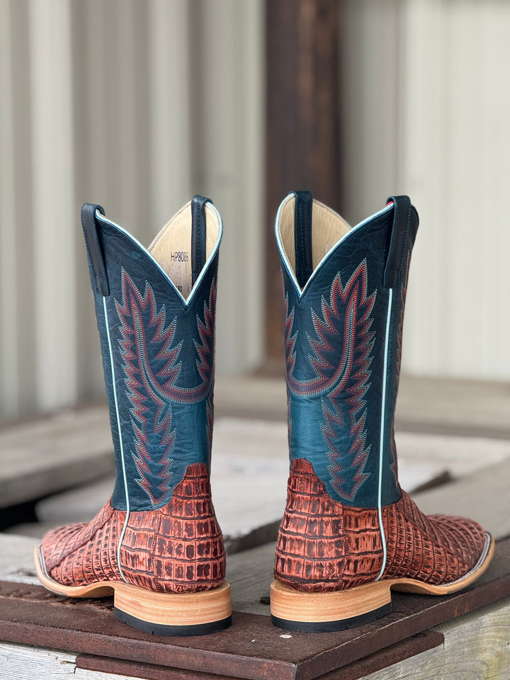 Horse Power Top Hand | Peanut Caiman Tail Boot | Back View