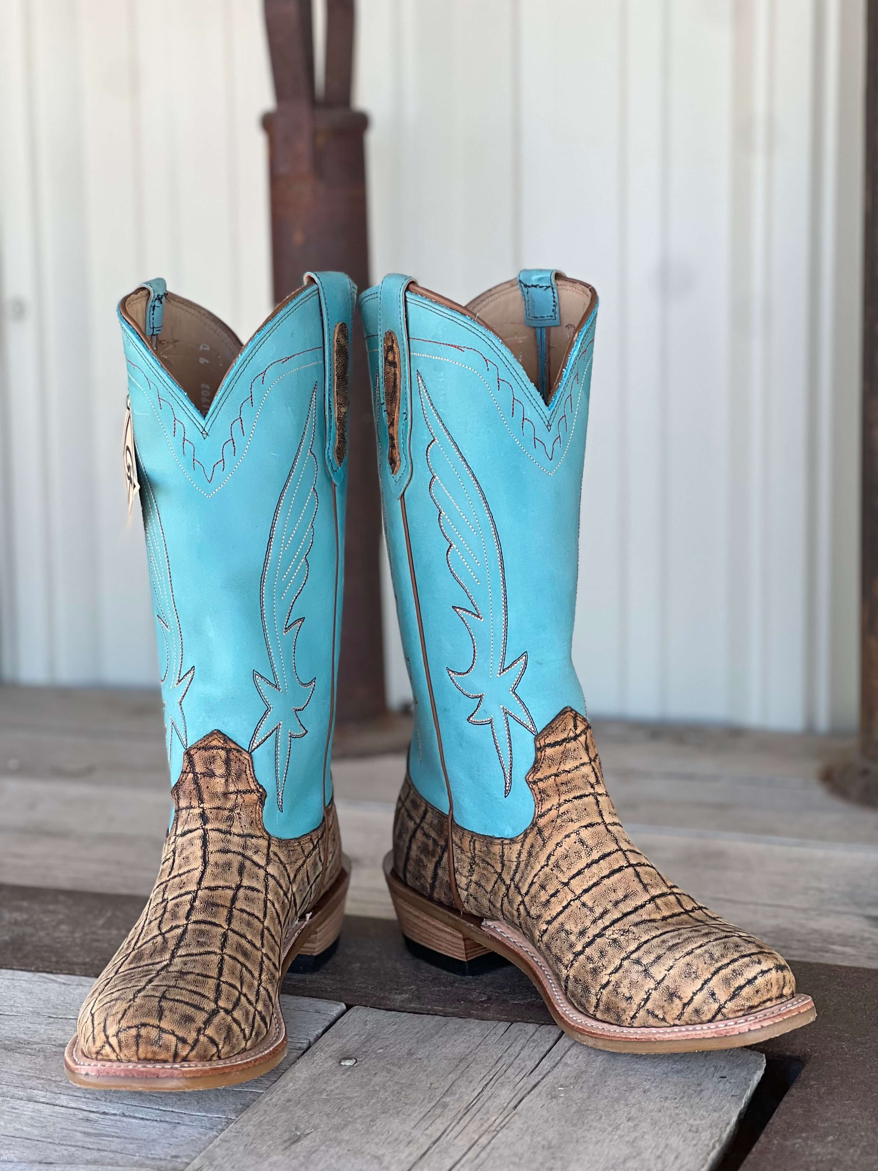 Fenoglio Boot Co. | Saddle Safari Elephant Boot – Outpost Western