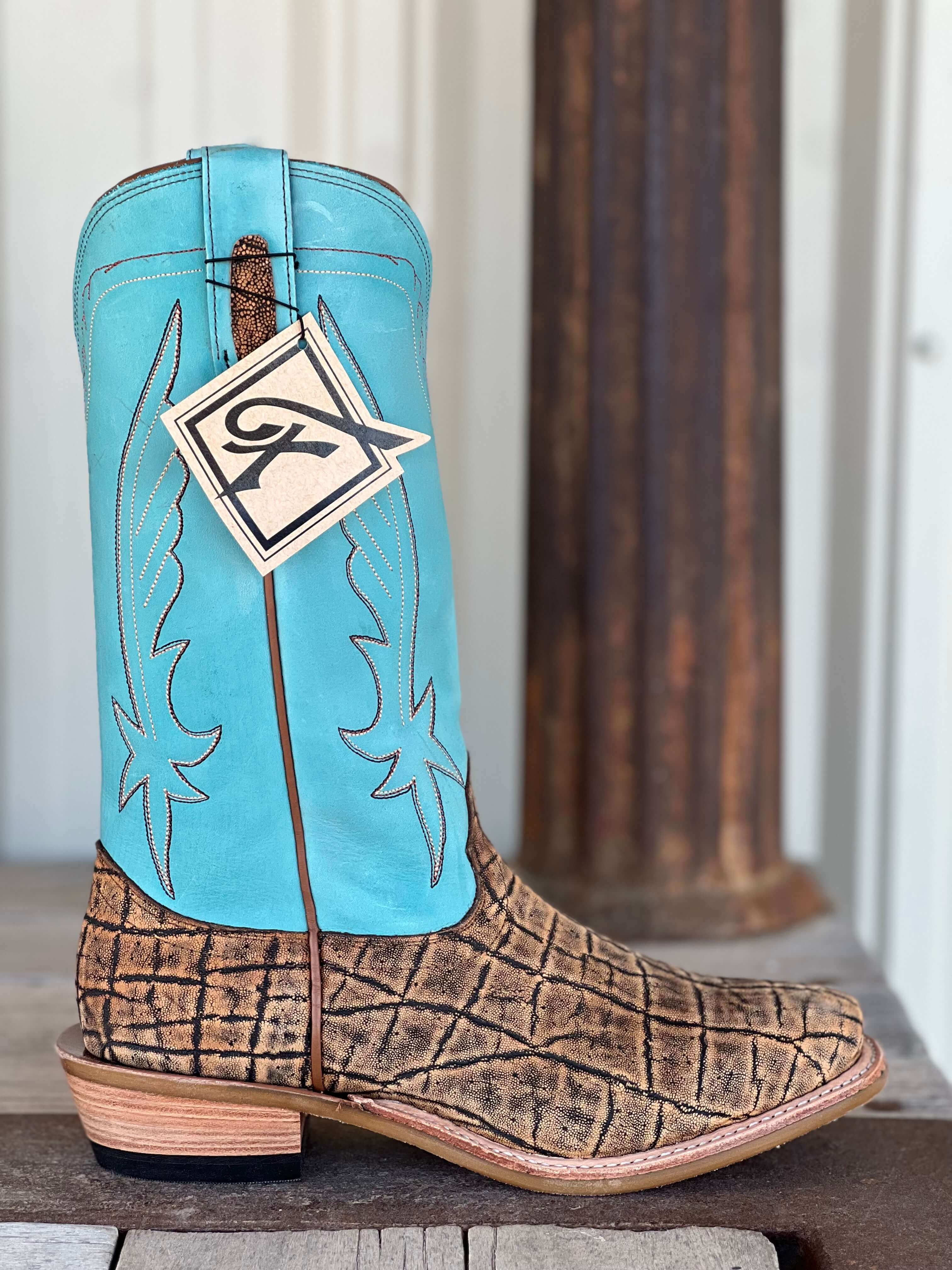 Fenoglio Boot Co. | Saddle Safari Elephant Boot – Outpost Western