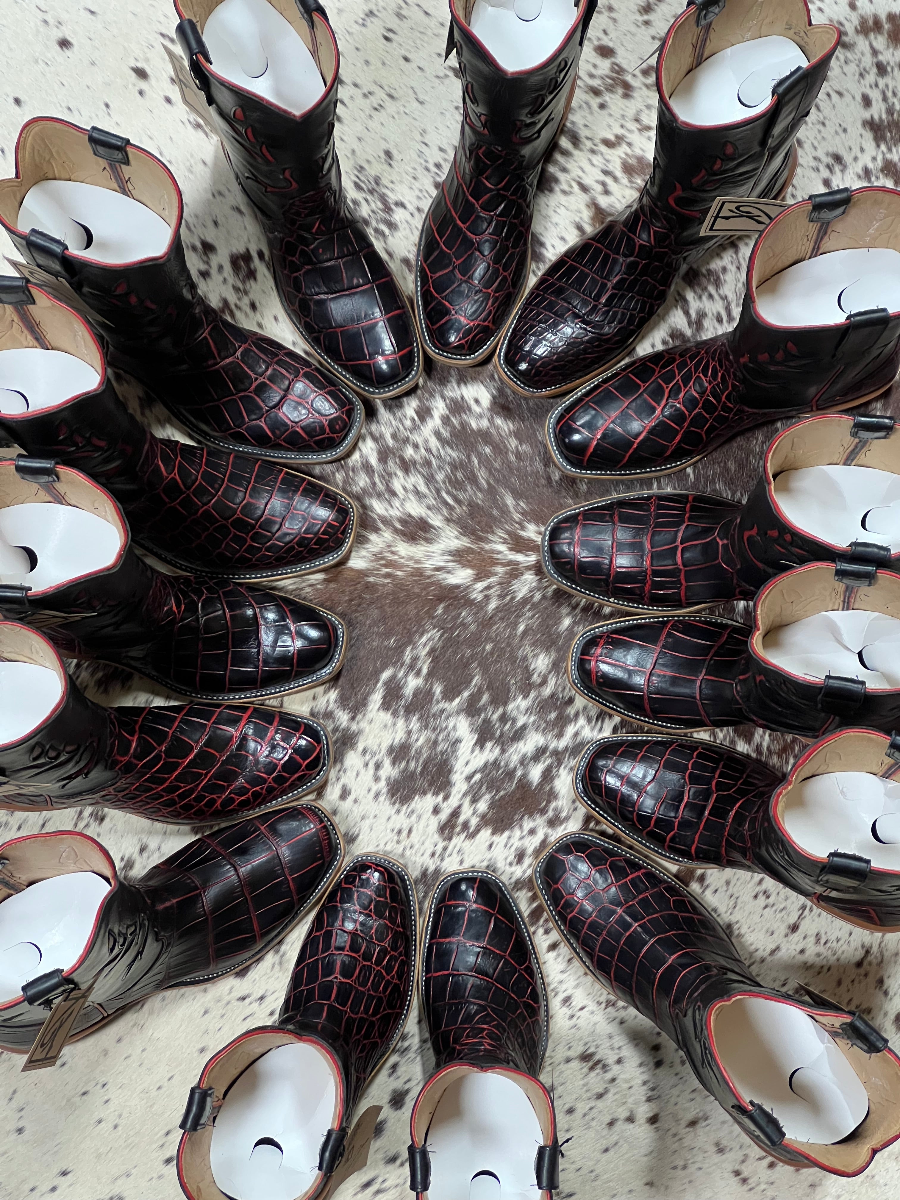 Fenoglio Boot Co. | Red Obsidian Nile Crocodile Boot – Outpost