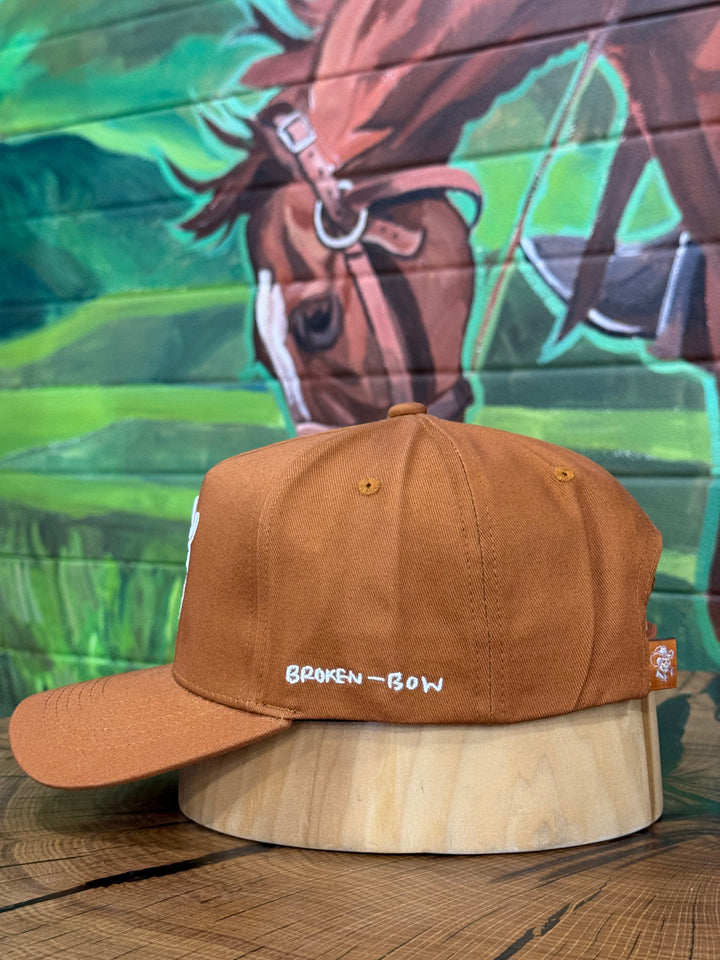Broken-Bow | Orange Clay Snapback Cap | Side View
