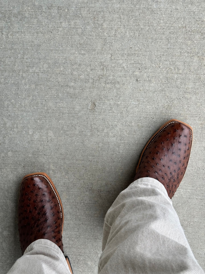 Horse Power Top Hand  | Kango Tobacco FQ Ostrich Boot