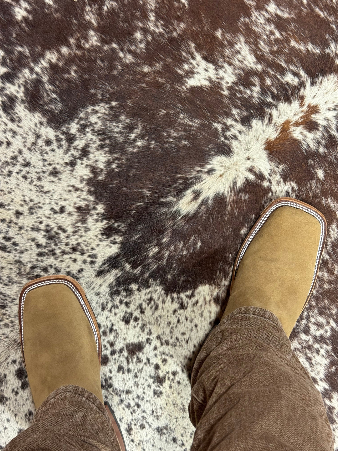 Anderson Bean | Tan Newman Roughout Boot