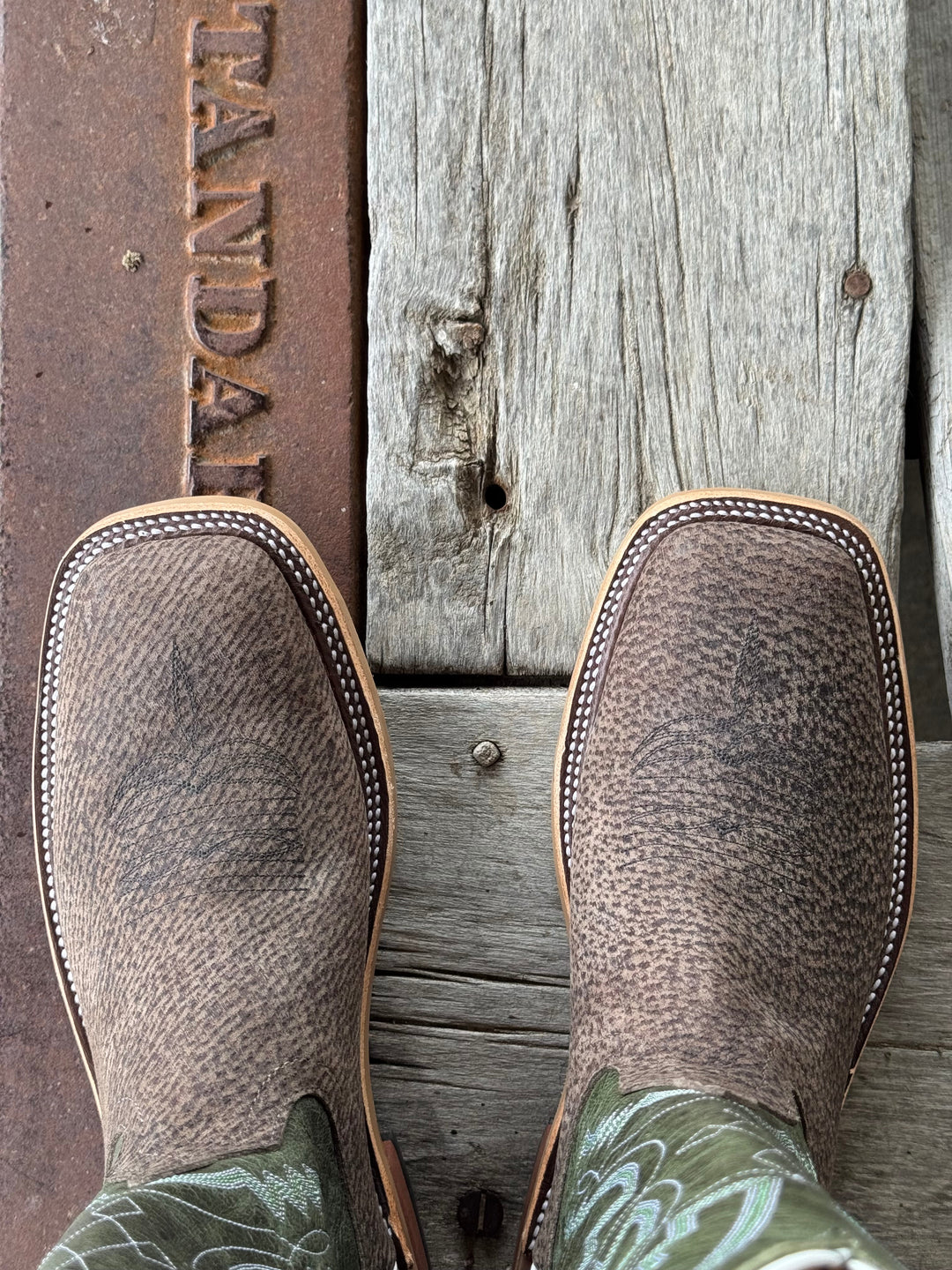 Anderson Bean | Charcoal Boar Boot | Toe View