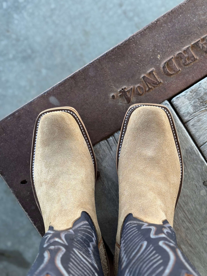 Olathe Boot Co. | Teak Crazyhorse O Toe Boot | Toe View