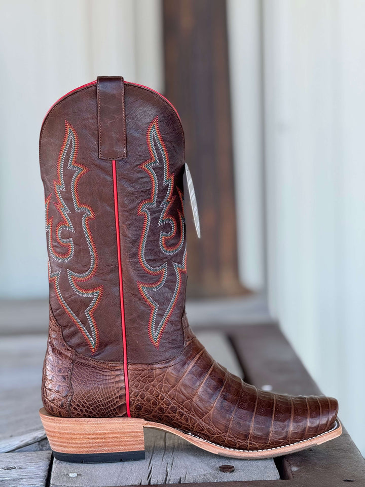 Horse Power Top Hand  | Post Oak Caiman Belly Boot | Side View