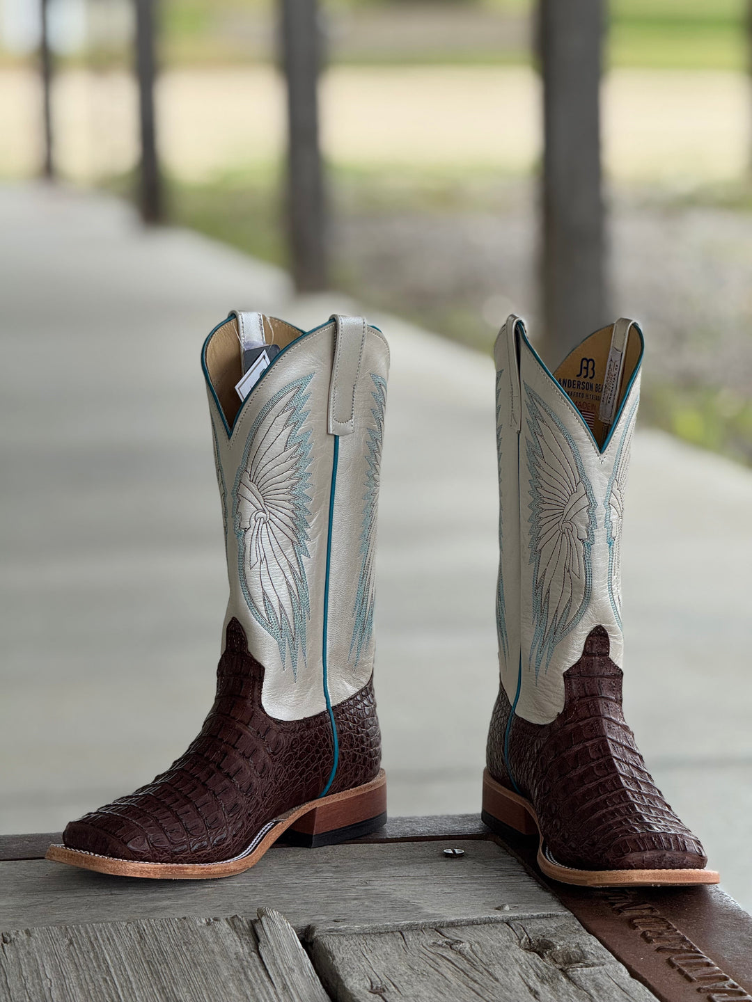 Anderson Bean | Chocolate Lux Hornback Caiman Boot