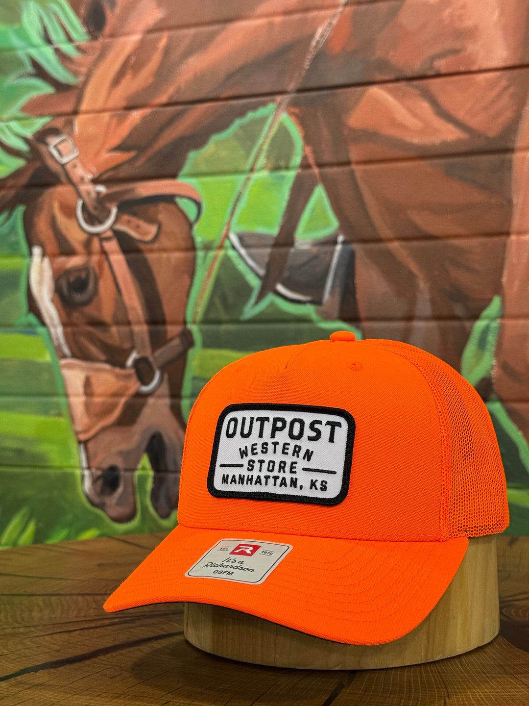 Outpost Richardson Blaze Orange Patch Cap