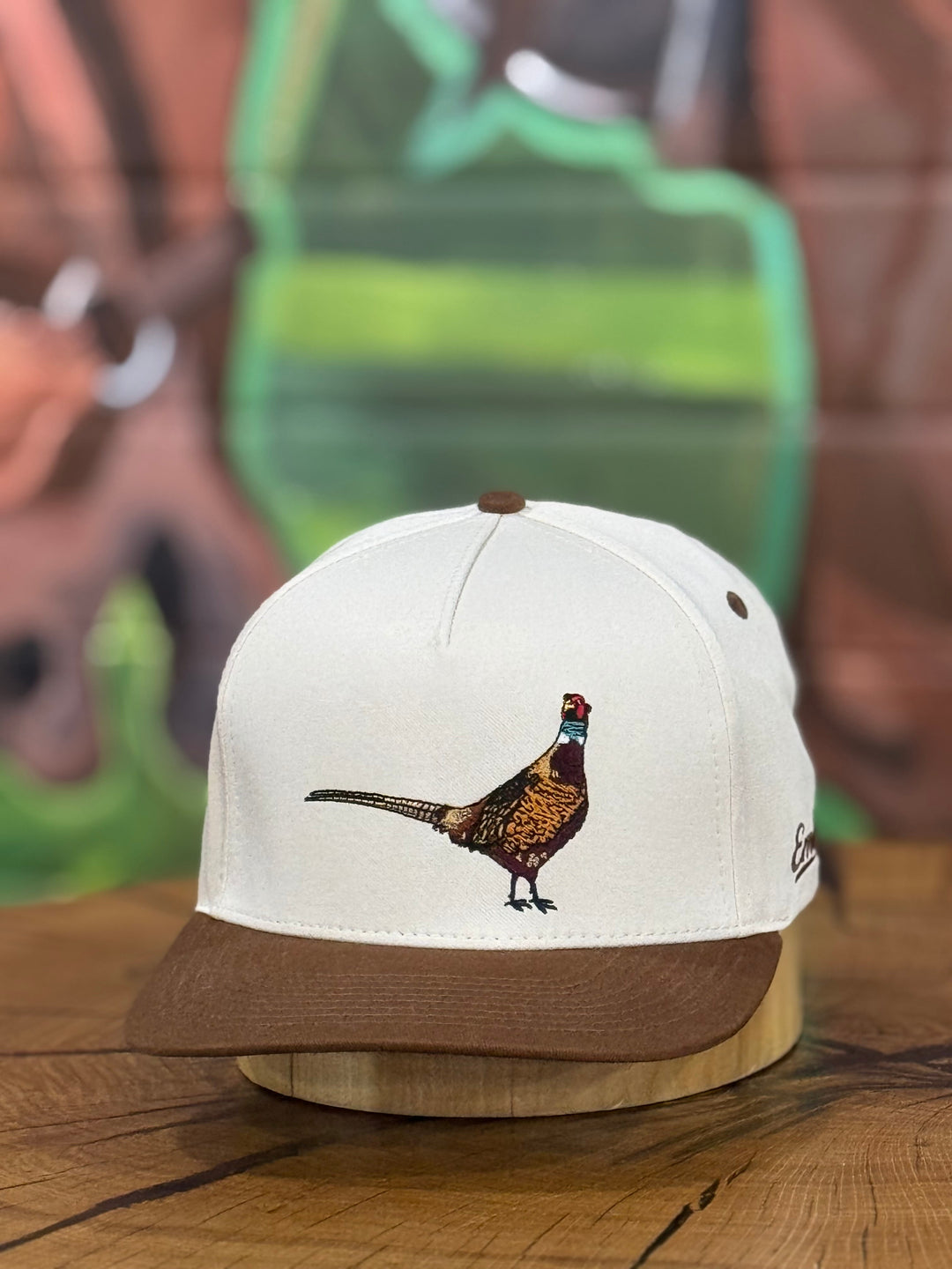 Embry Outdoors | Cream/Brown Pheasant Cap