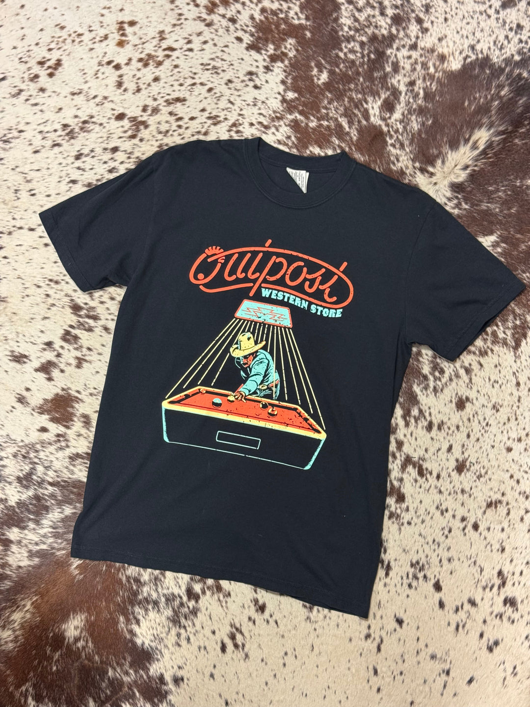 Outpost Pool Shark Front Design T-Shirt