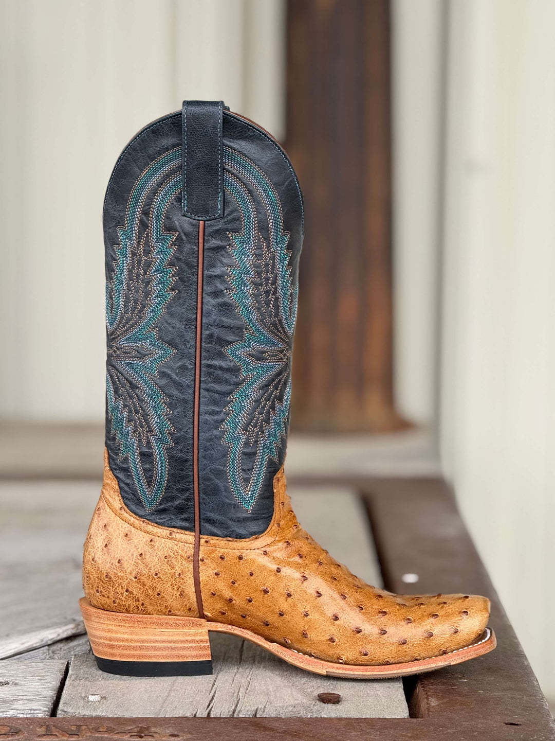 Macie Bean Top Hand | Antique Saddle FQ Ostrich Ladies Boot