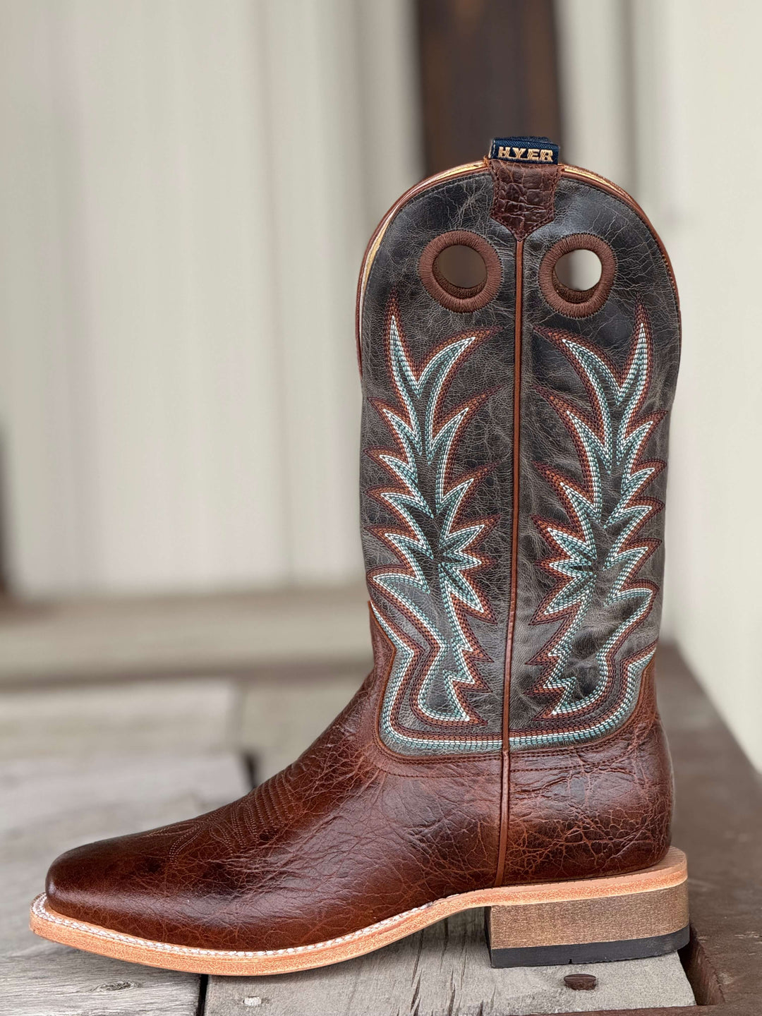 HYER Boot Co. | Walton Brown Clay Cowhide Boot | Side View