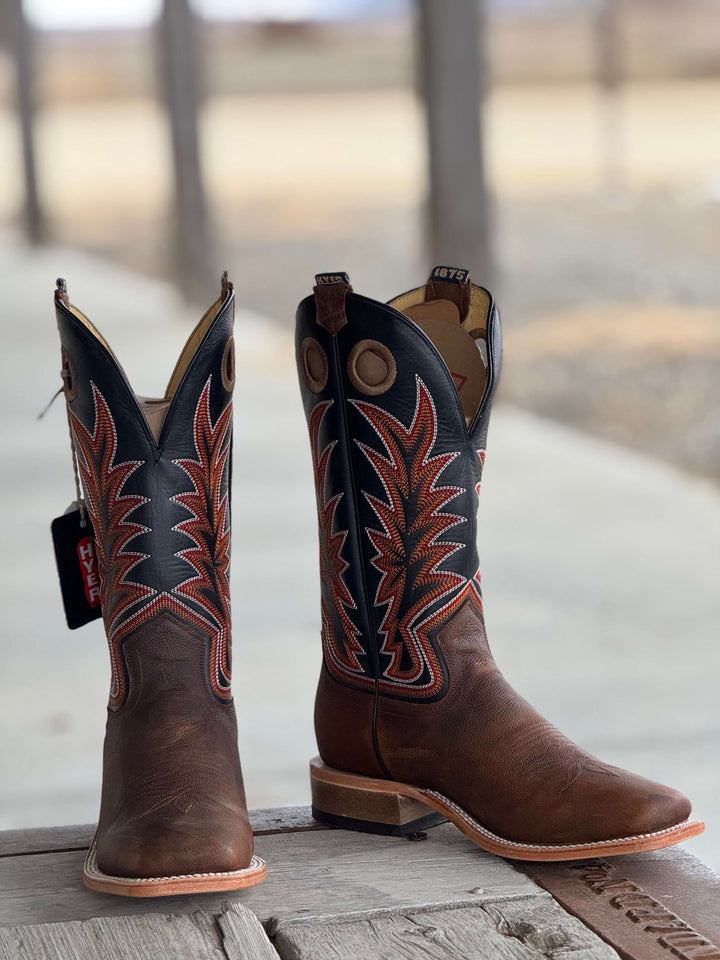 HYER Boot Co. | Walton Brown Arena Cowhide Boot