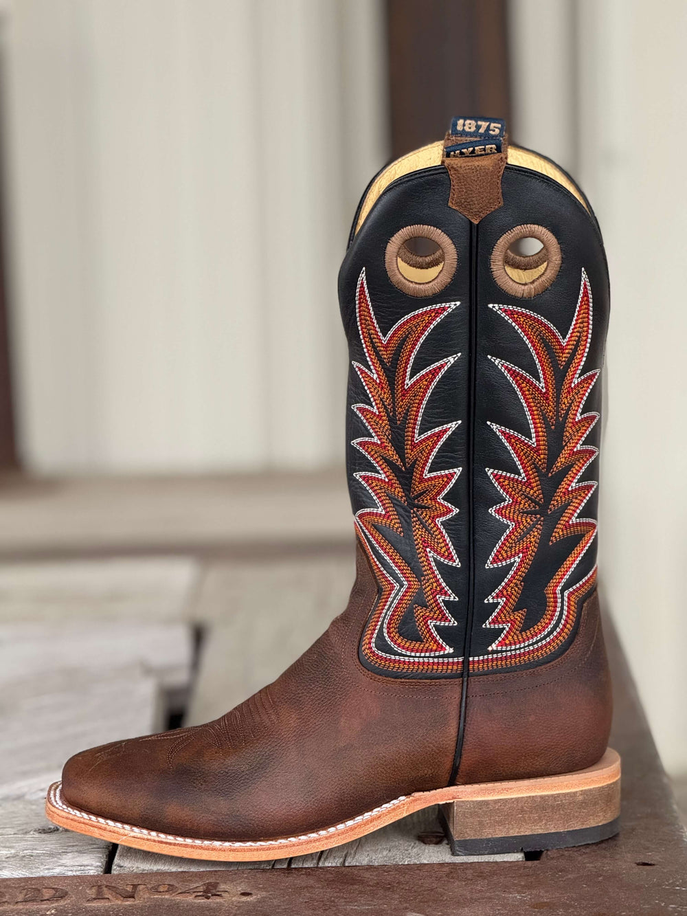 HYER Boot Co. | Walton Brown Arena Cowhide Boot | Side View