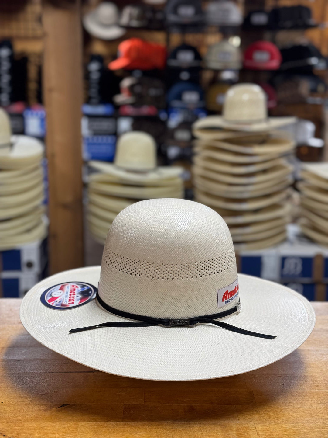 American Hat Co. | 7104  4 1/4" Straw Cowboy Hat | Left Side