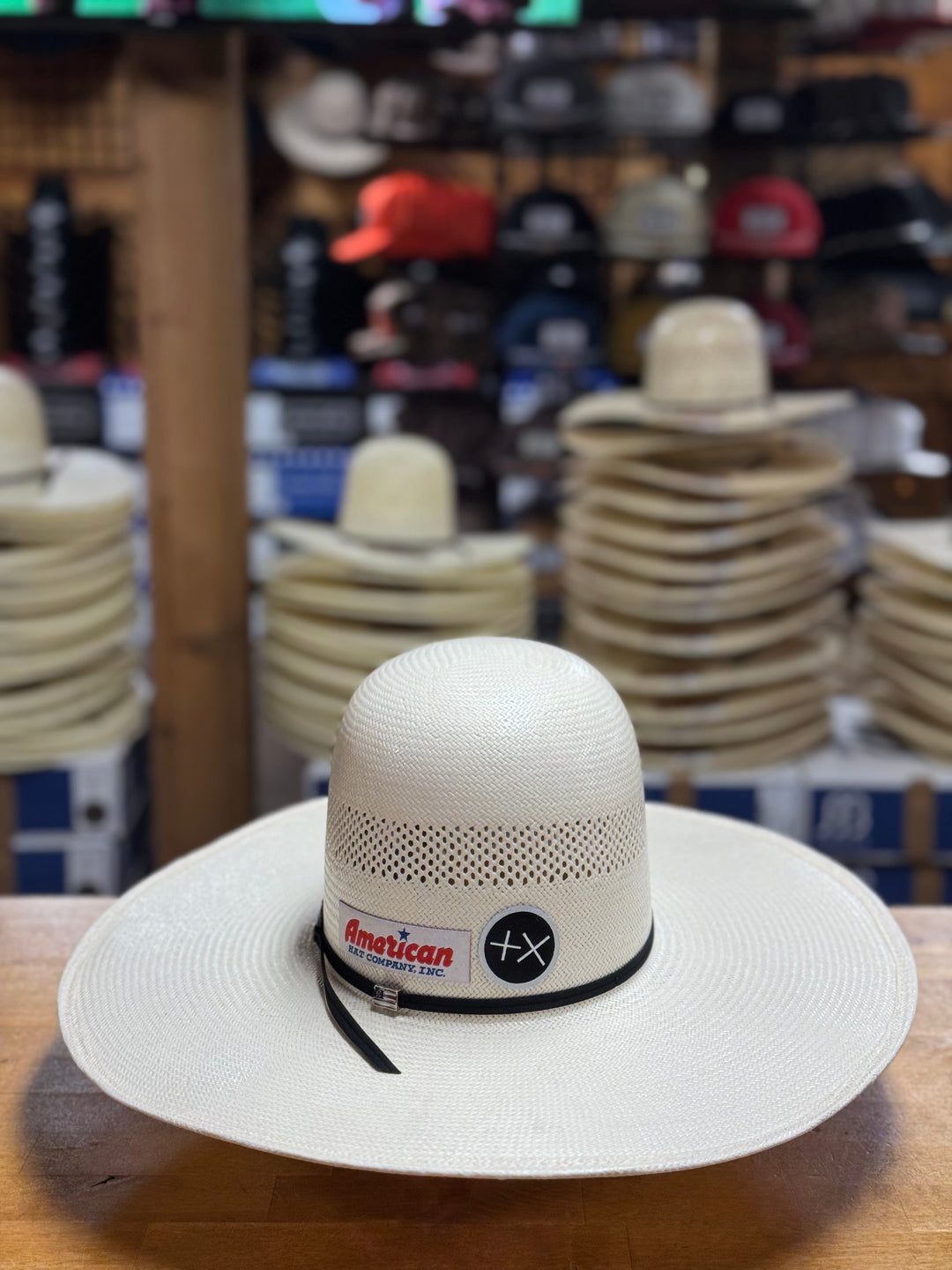 American Hat Co. | 7104  5" Straw Cowboy Hat | Back 