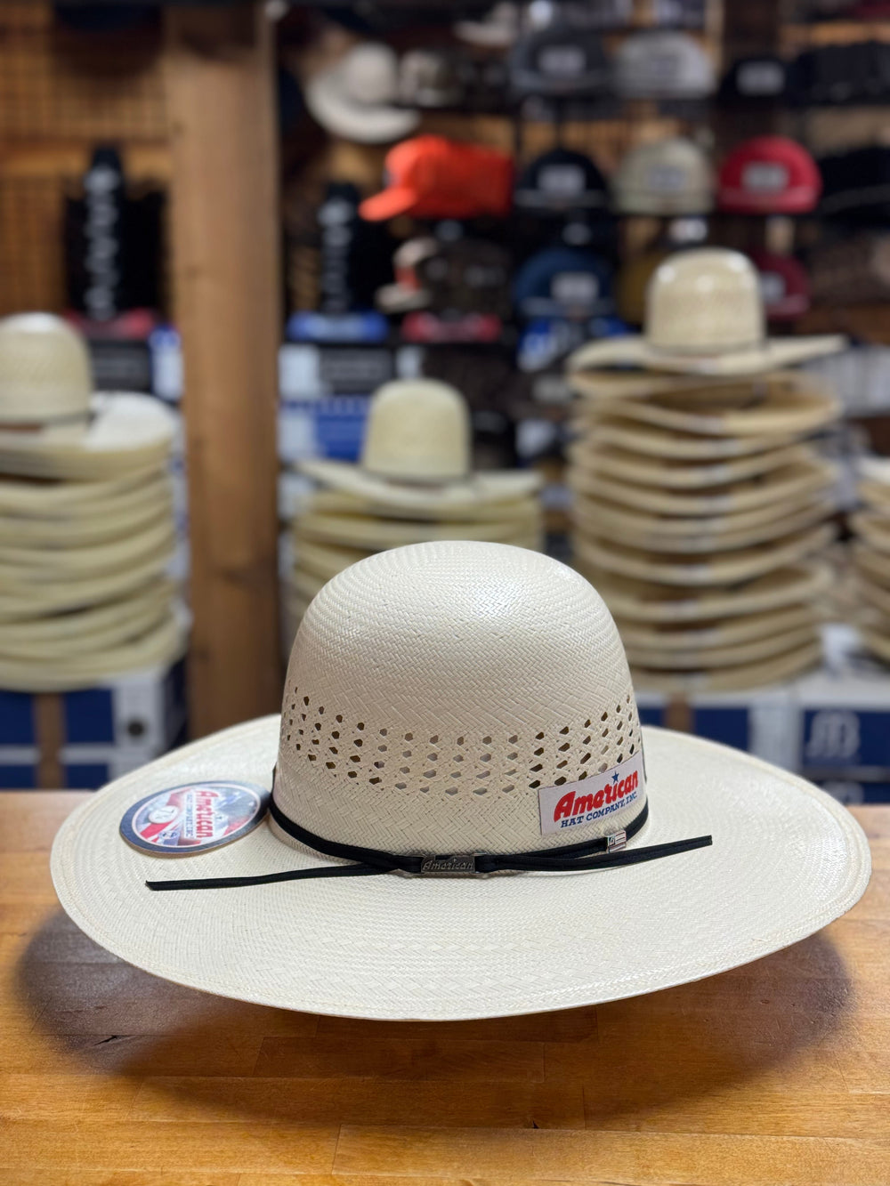 American Hat Co. | 7710 4 1/2" Straw Cowboy Hat | Left Side