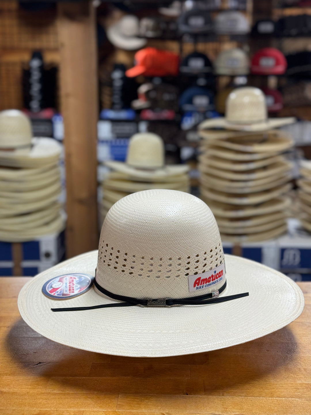 American Hat Co. | 7710 4 1/2" Straw Cowboy Hat | Left Side