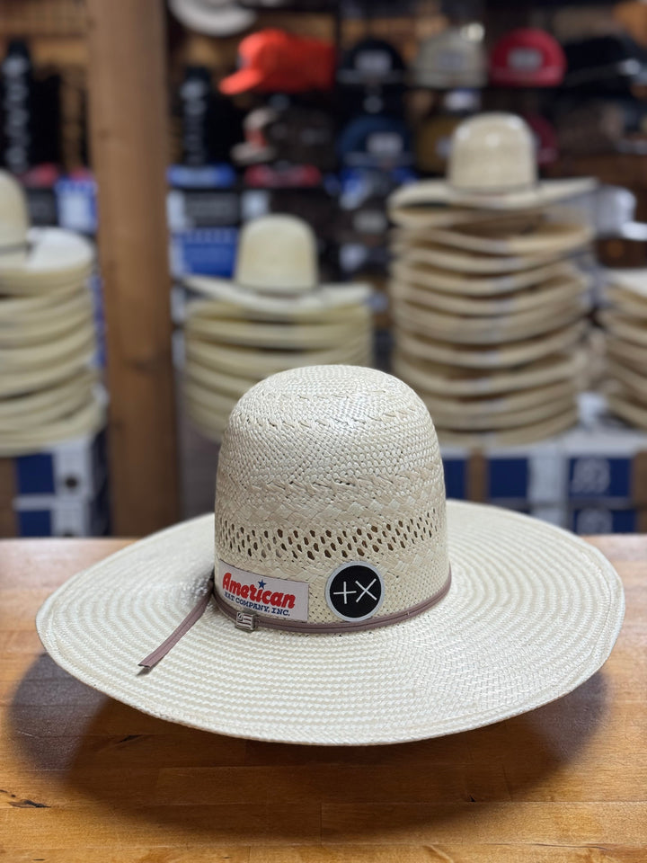 American Hat Co. | 845 4 1/2" Poli Rope Straw Cowboy Hat | Back