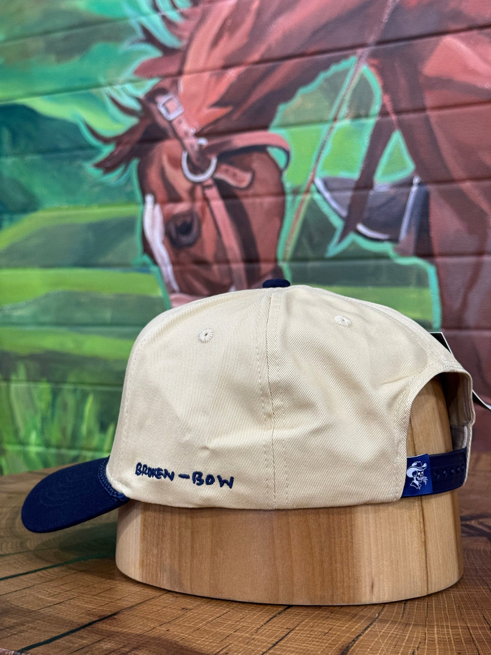 Broken-Bow | Fishers of Men Ripstop Navy/Khaki Cap | Side View