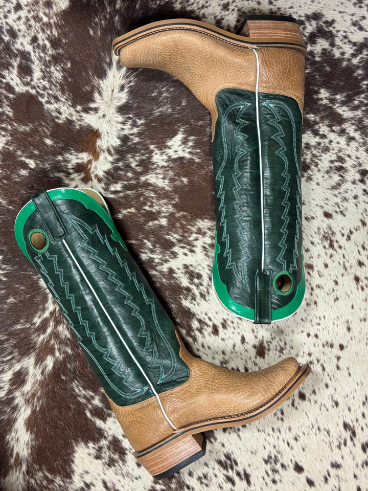 Olathe Boot Co. | Bull Tan Shrunken Shoulder Tall Top Boot