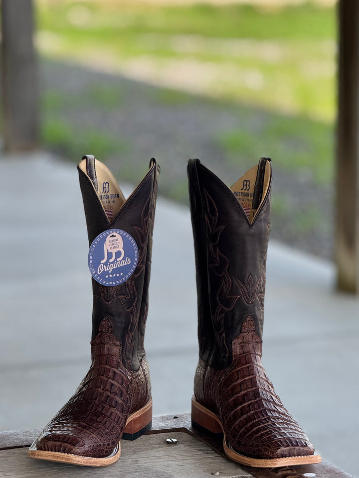 Anderson Bean | Brown LUX Hornback Caiman Boot