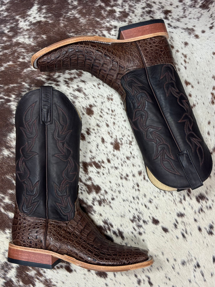 Anderson Bean | Brown LUX Hornback Caiman Boot
