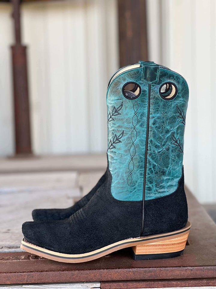 Horse Power Top Hand  | High Noon Black Seude Boot