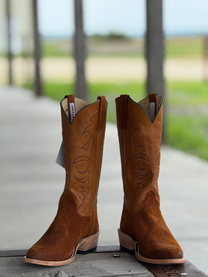 Olathe Boot Co. | Wheatbuck Waxy Kudu Roughout Boot