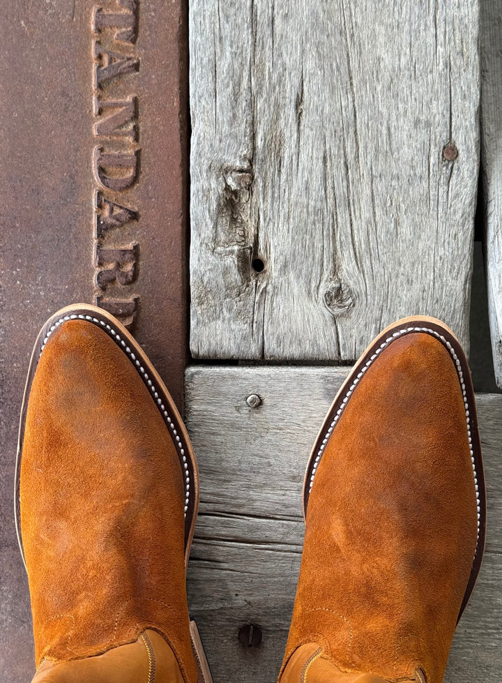 Olathe Boot Co. | Wheatbuck Waxy Kudu Roughout Boot